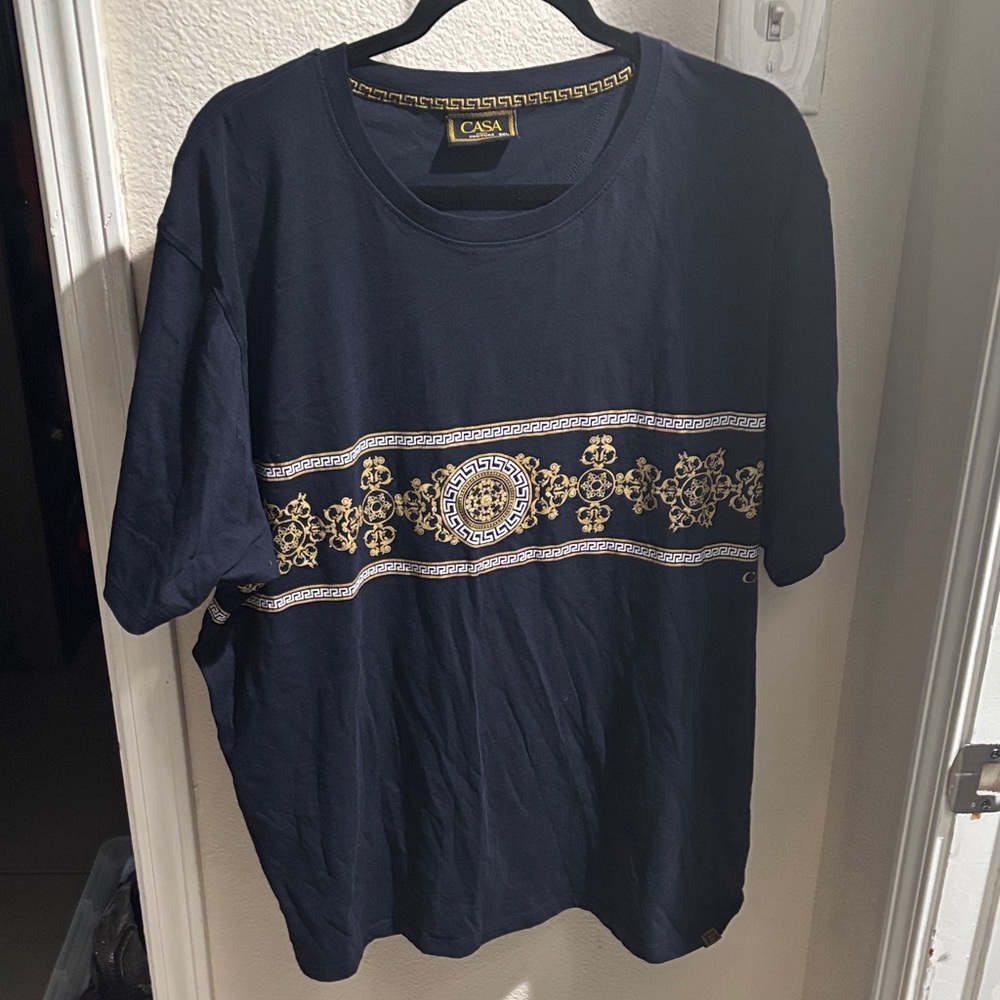 Casa Moda Couture Men's Navy T-Shirt 3XL